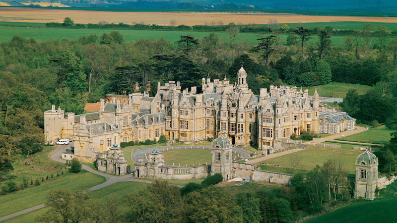 Harlaxton Manor from the air