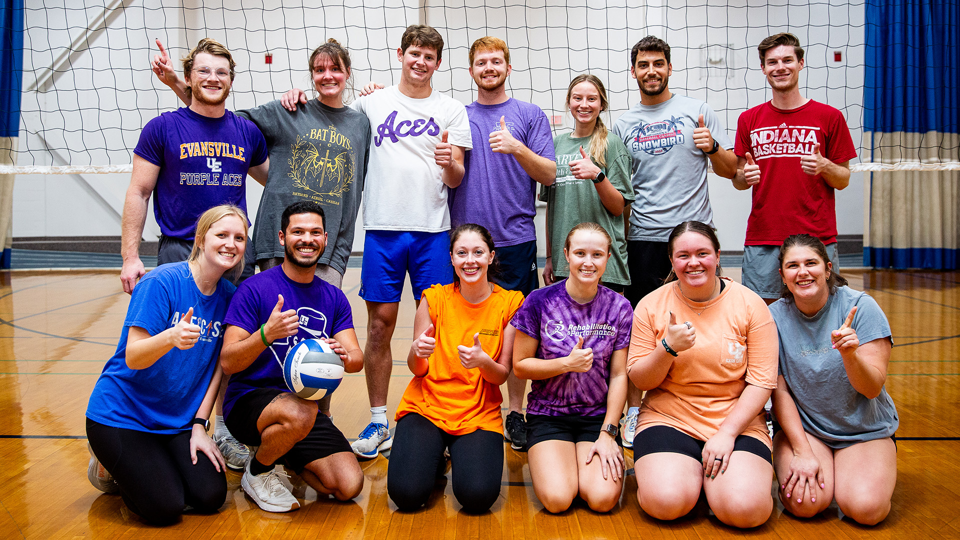 Fitness Center students giving thumbs up