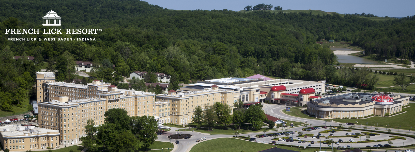 French Lick Resort aerial panorama