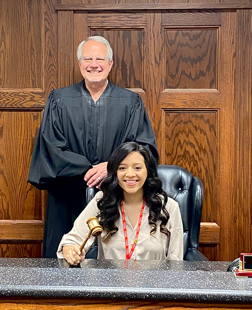 Alejandra Aguilar with Judge Niemeier