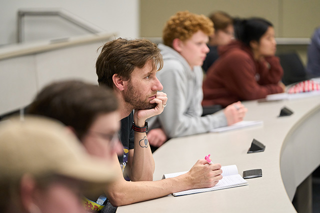 Students in class