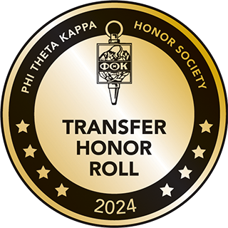 PTK Transfer Honor Roll Badge for 2024